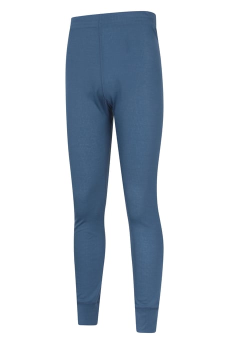'Talus' Men's Thermal Base Layer Trousers High Wicking Winter Pants Blue - Image 4