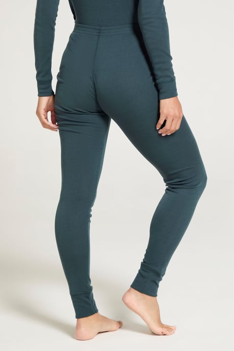 'Talus' Women's Thermal Base Layer Trousers High Wicking Quick Dry Winter Pants Dark Green - Image 3