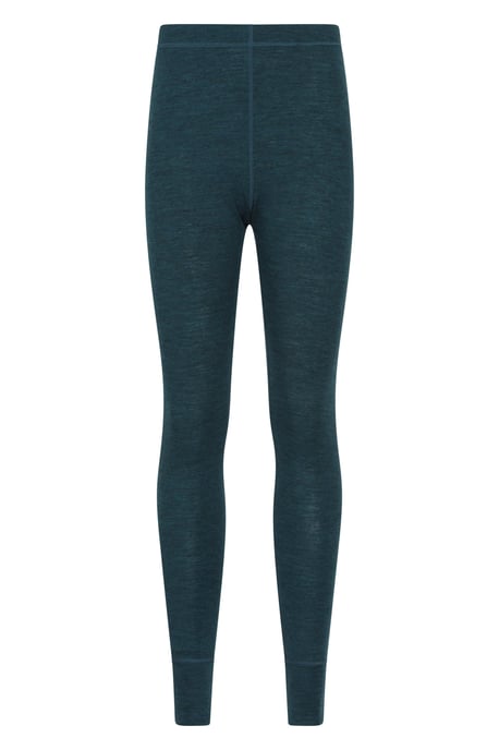 Women's Base Layer Pants Merino Thermal Breathable Trousers Teal - Image 5