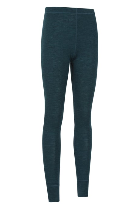 Women's Base Layer Pants Merino Thermal Breathable Trousers Teal - Image 6