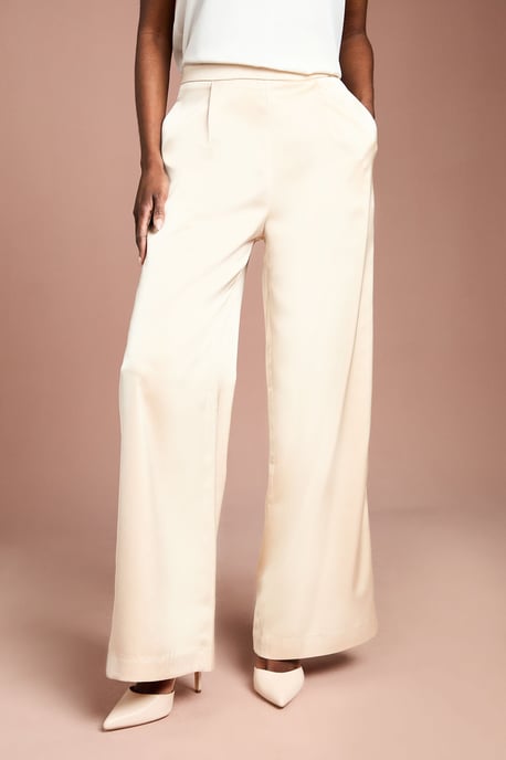 Satin Flare Trouser - Image 2