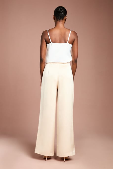 Satin Flare Trouser - Image 3