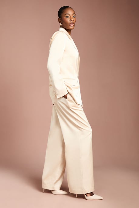 Satin Flare Trouser - Image 4