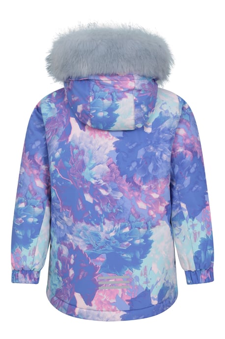 'Ranger' Printed Kids Parka Jacket Water Resistant Warm Cosy Coat Lilac - Image 3