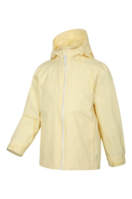 'Torrent' Kids Waterproof Jacket with Taped Seams Rain Coat Yellow - Image 4