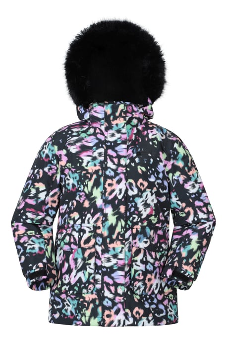 'Ranger' Printed Kids Parka Jacket Water Resistant Warm Cosy Coat Pink - Image 2