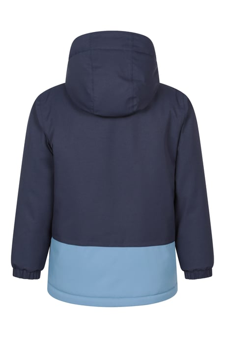 'Cyclone' Kids Padded Jacket Waterproof Warm Comfy Rain Coat Navy - Image 4