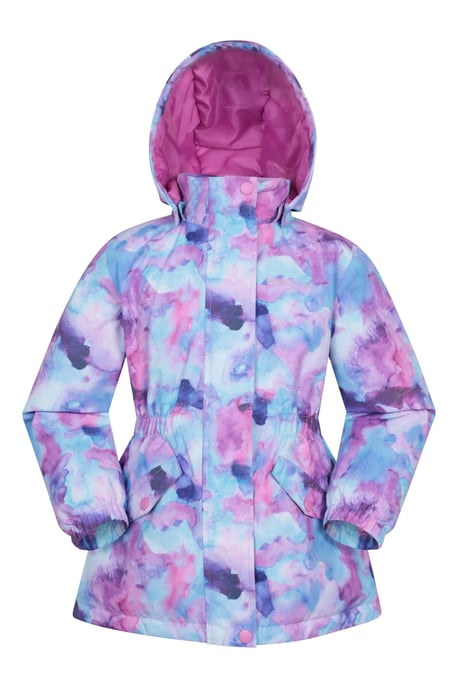 'Dale' Kids Winter Jacket with Front Pockets Waterproof Breathable Coat Purple - Image 5