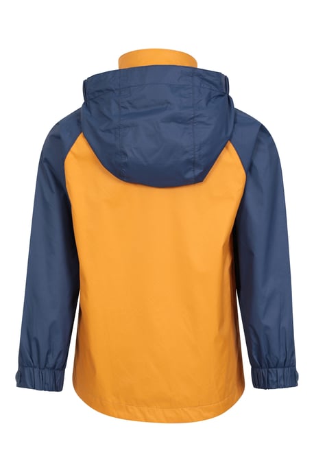 'Torrent II' Kids Waterproof Jacket with Taped Seams Rain Coat Yellow - Image 3