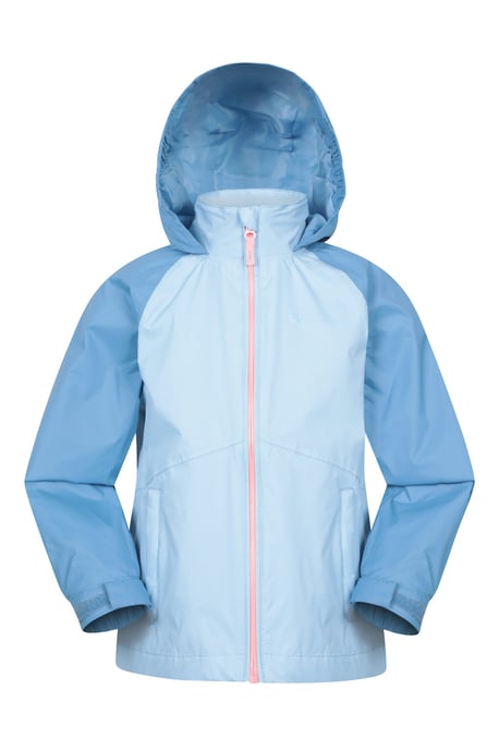 'Torrent II' Kids Waterproof Jacket with Taped Seams Rain Coat Teal - Image 1