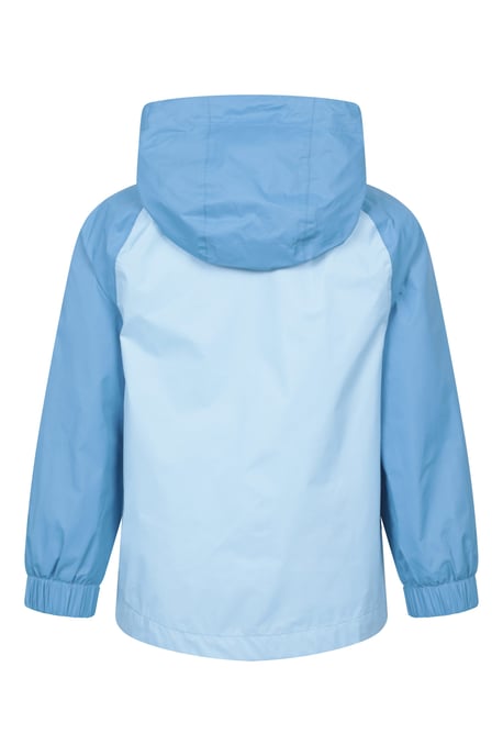 'Torrent II' Kids Waterproof Jacket with Taped Seams Rain Coat Teal - Image 3