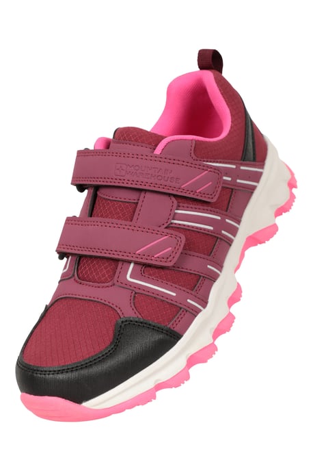 'Cannonball' Kids Walking Shoes with Padded Ankle Support & Toe Bumpers Sneakers Berry - Image 6