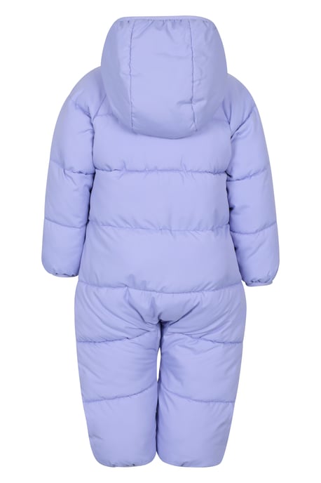 'Frosty' Kids Padded Snowsuit with Central Zip Cosy Winterwear Lilac - Image 3