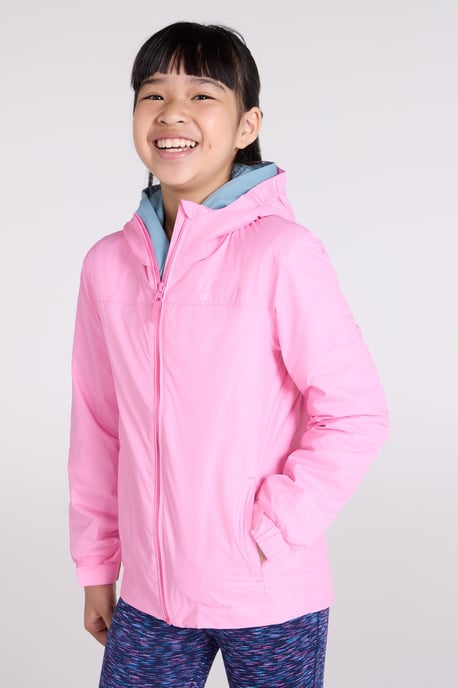 'Torrent' Kids Waterproof Jacket with Taped Seams Rain Coat Dusty Pink - Image 4