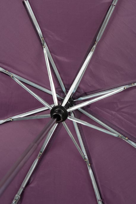 Unisex Mini Umbrella with Wrist Strap & Matching Storage Bag Rain Brolly Berry - Image 4