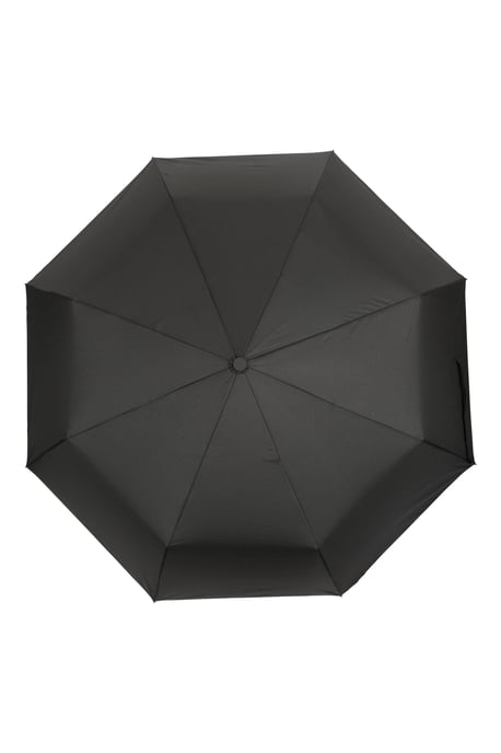 Unisex Windproof Umbrella with Stainless Steel Shaft Shock Resistant Rain Brolly Black - Image 2
