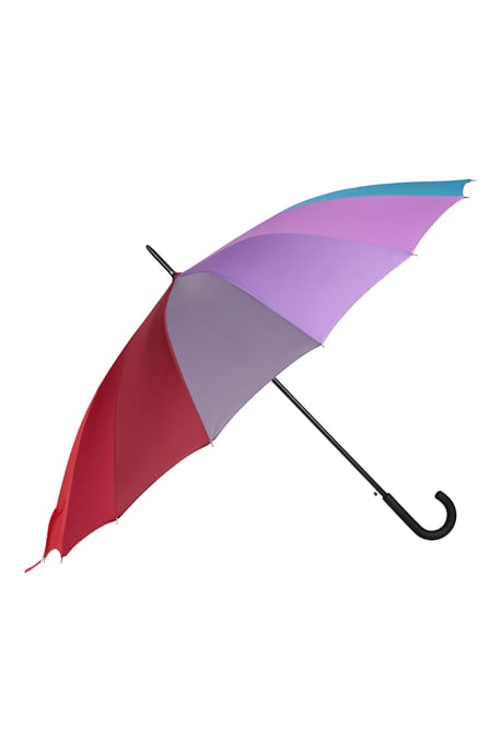 Unisex Large Rainbow Umbrella with Cushioned Handle Lightweight Rain Brolly Multicolour - Image 1