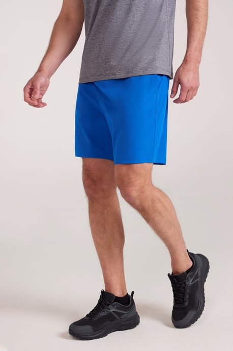 'Hurdle' Men's Running Shorts Quick Wicking Active Bottoms Blue/Navy - Image 1