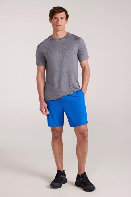 'Hurdle' Men's Running Shorts Quick Wicking Active Bottoms Blue/Navy - Image 2