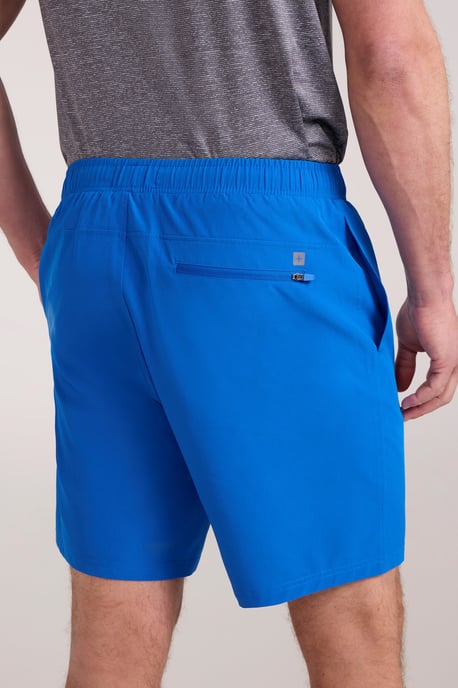 'Hurdle' Men's Running Shorts Quick Wicking Active Bottoms Blue/Navy - Image 3
