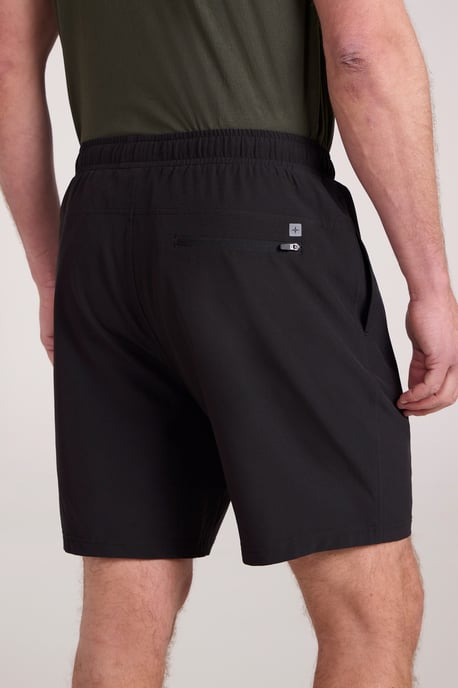 'Hurdle' Men's Running Shorts Quick Wicking Active Bottoms Black - Image 3