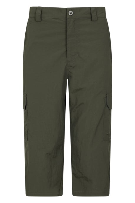 'Explore' Men's Long Shorts Quick Dry Walking Active Adventure Bottoms Khaki - Image 5