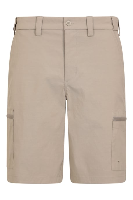 'Trek' Men's Shorts Quick Dry Stretchy Cargo Active Bottoms Beige - Image 5