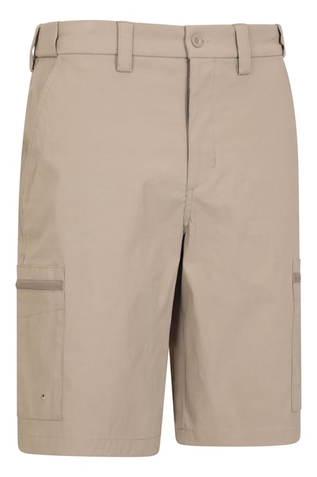 'Trek' Men's Shorts Quick Dry Stretchy Cargo Active Bottoms Beige - Image 6