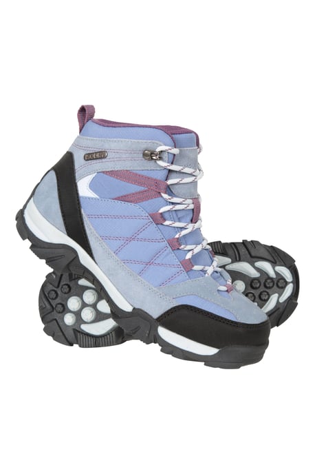 'Trail' Kids Waterproof Boots with High Traction Outsole Walking Hiking Shoes Lilac - Image 2