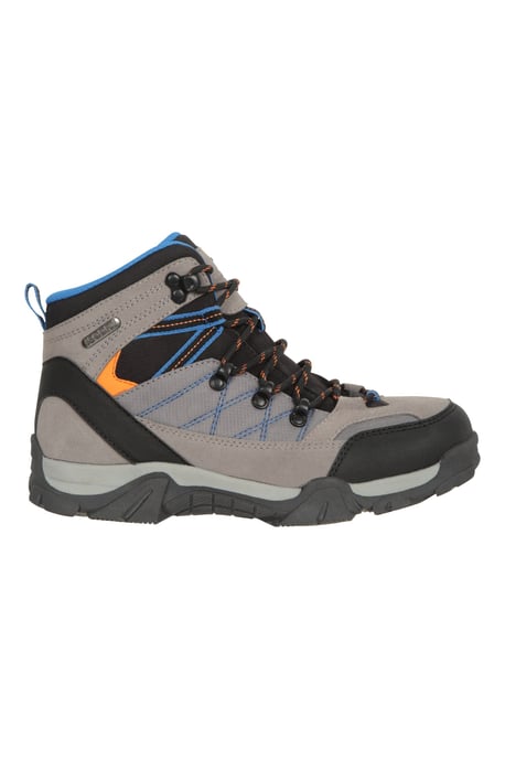 'Trail' Kids Waterproof Boots with High Traction Outsole Walking Hiking Shoes Grey - Image 2