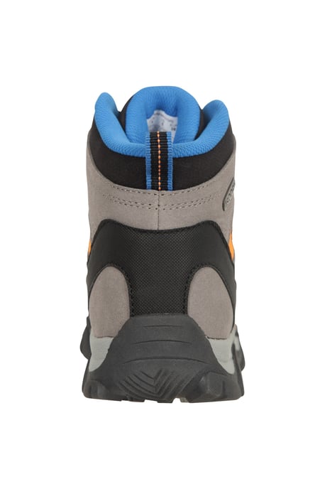 'Trail' Kids Waterproof Boots with High Traction Outsole Walking Hiking Shoes Grey - Image 3