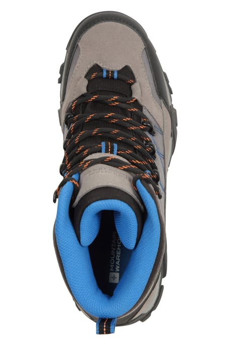 'Trail' Kids Waterproof Boots with High Traction Outsole Walking Hiking Shoes Grey - Image 5