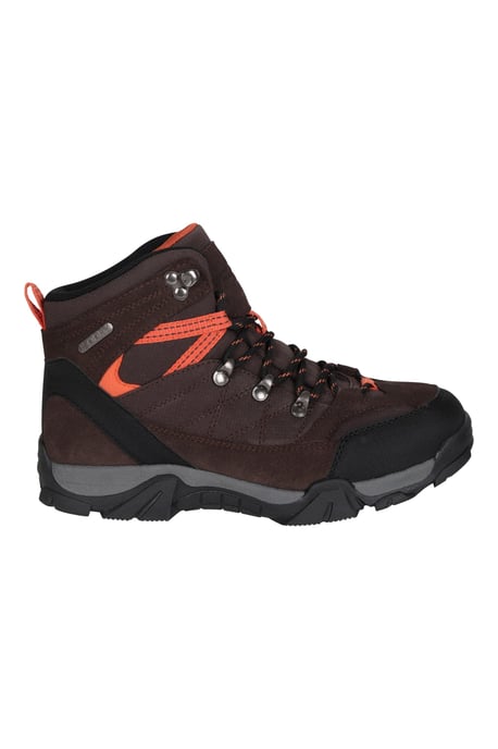 'Trail' Kids Waterproof Boots with High Traction Outsole Walking Hiking Shoes Brown - Image 2