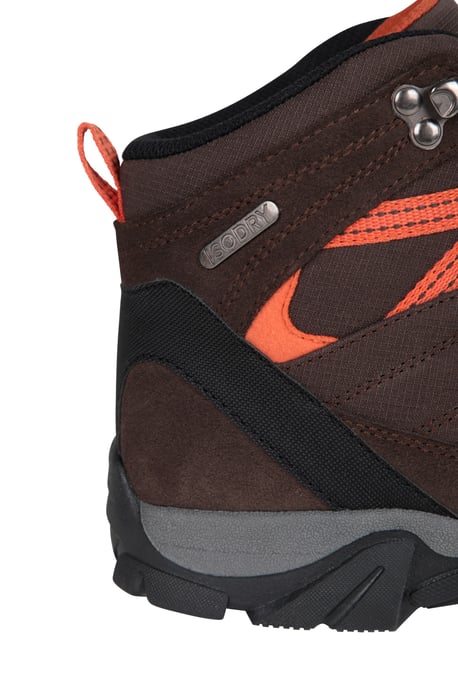 'Trail' Kids Waterproof Boots with High Traction Outsole Walking Hiking Shoes Brown - Image 6