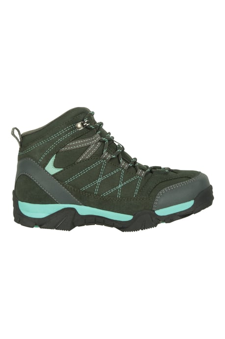'Trail' Kids Waterproof Boots with High Traction Outsole Walking Hiking Shoes Teal - Image 2