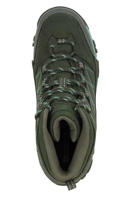'Trail' Kids Waterproof Boots with High Traction Outsole Walking Hiking Shoes Teal - Image 4
