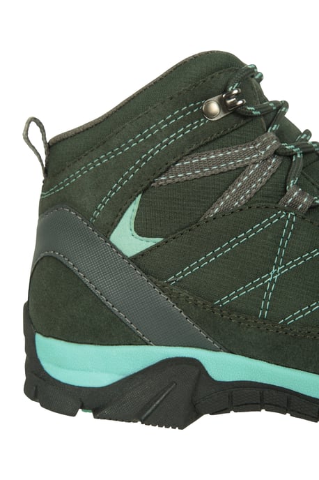 'Trail' Kids Waterproof Boots with High Traction Outsole Walking Hiking Shoes Teal - Image 6