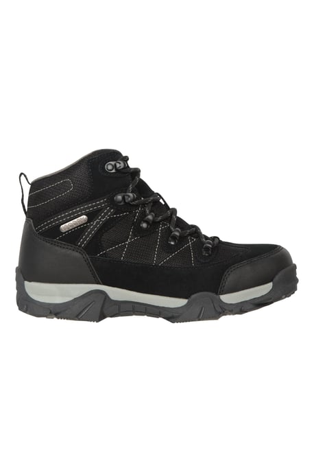 'Trail' Kids Waterproof Boots with High Traction Outsole Walking Hiking Shoes Black - Image 2