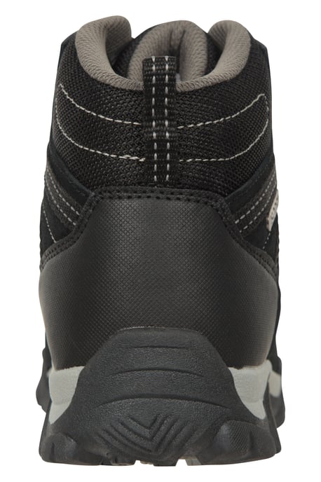 'Trail' Kids Waterproof Boots with High Traction Outsole Walking Hiking Shoes Black - Image 3