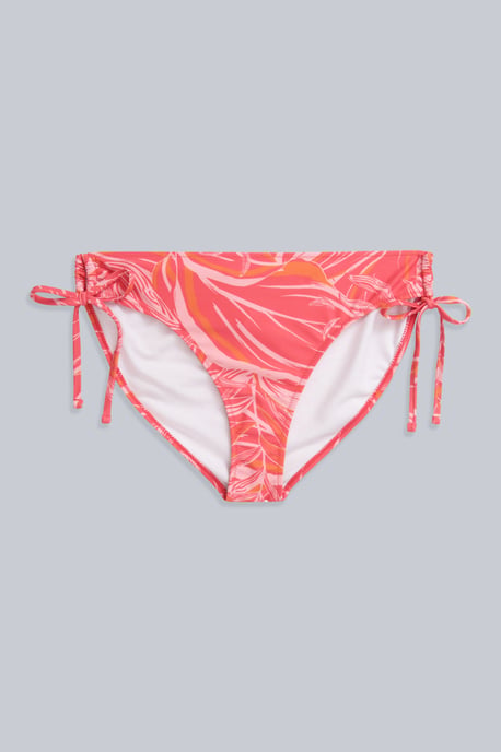 'Iona' Women's Tie Side Bikini Bottoms Chlorine Resistant Summer Swimwear Coral - Image 5