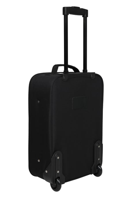 Essentials Hand Luggage Waterproof Cabin Friendly Suitcase Black - Image 4