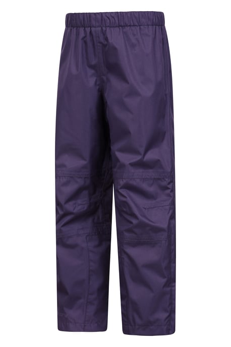 'Spray' Kids Waterproof Overtrousers with Taped Seams Breathable Pants Purple - Image 4
