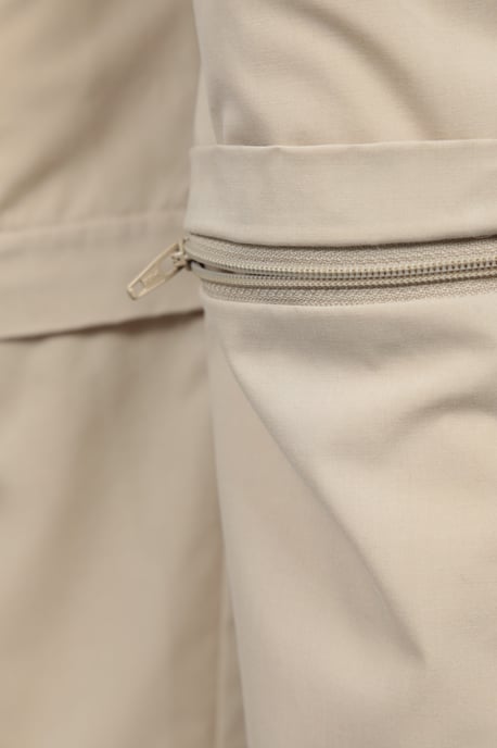 'Active' Kids Convertible Trousers Fade Resistant Outdoor Hiking Zip Off Pants Ecru - Image 5