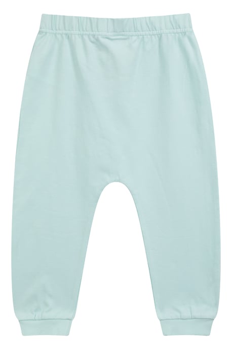 Baby Cuffed Joggers 2 Pack Soft Comfortable Stretchy Elastic Waistband Pants Pale Green - Image 3