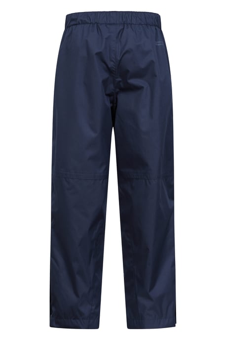 'Spray' Kids Waterproof Overtrousers with Taped Seams Breathable Pants Navy - Image 3