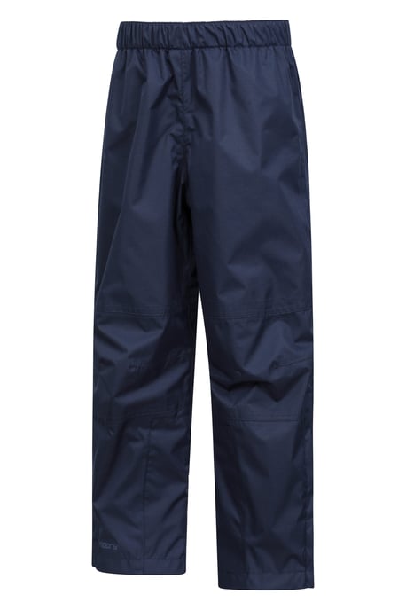 'Spray' Kids Waterproof Overtrousers with Taped Seams Breathable Pants Navy - Image 4