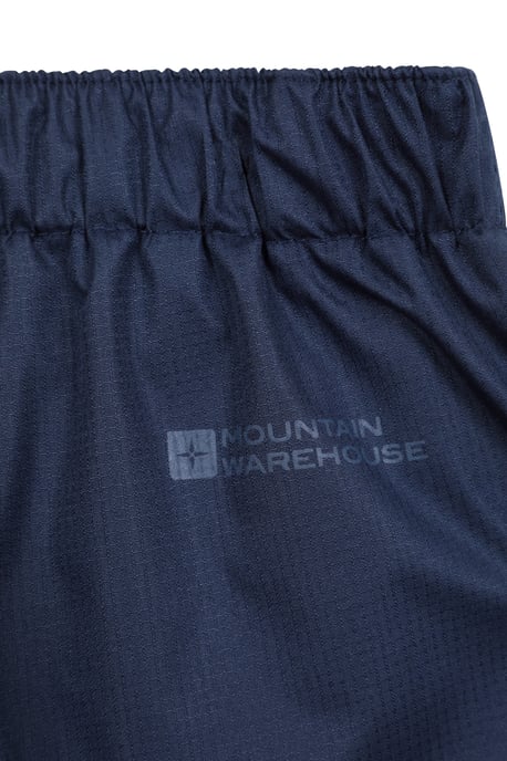 'Spray' Kids Waterproof Overtrousers with Taped Seams Breathable Pants Navy - Image 5
