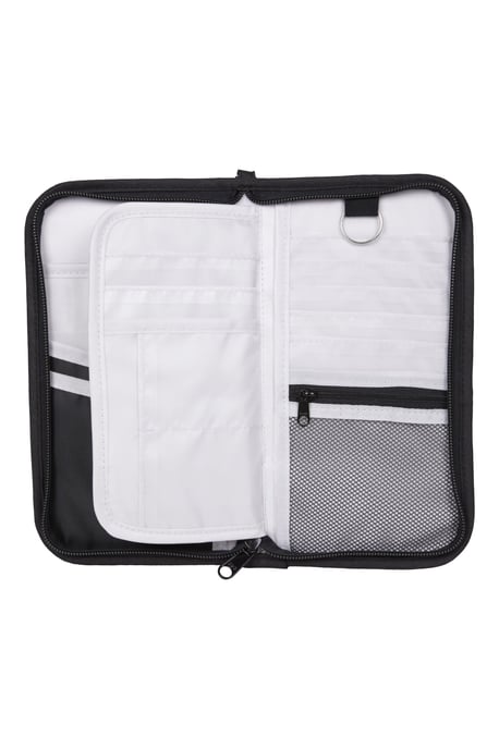 Travel Organiser Wallet Durable Lightweight Foldable Slimline Money Card Holder Black - Image 3