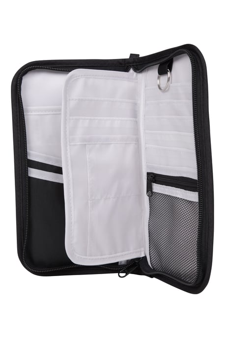 Travel Organiser Wallet Durable Lightweight Foldable Slimline Money Card Holder Black - Image 4