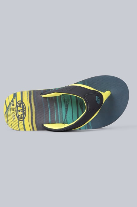 'Jekyl' Kids Flip Flops Slip On Lightweight Comfortable Walking Beach Slippers Teal - Image 2